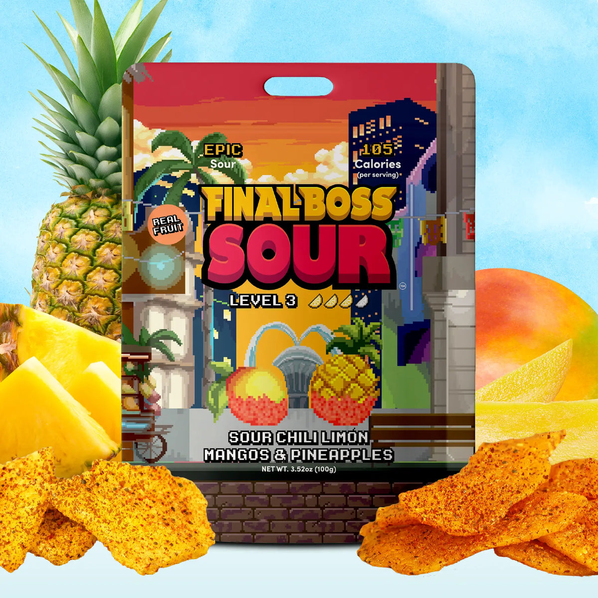 Level 3 Chili Limón Mangoes & Pineapples (1 or 4-Pack)
