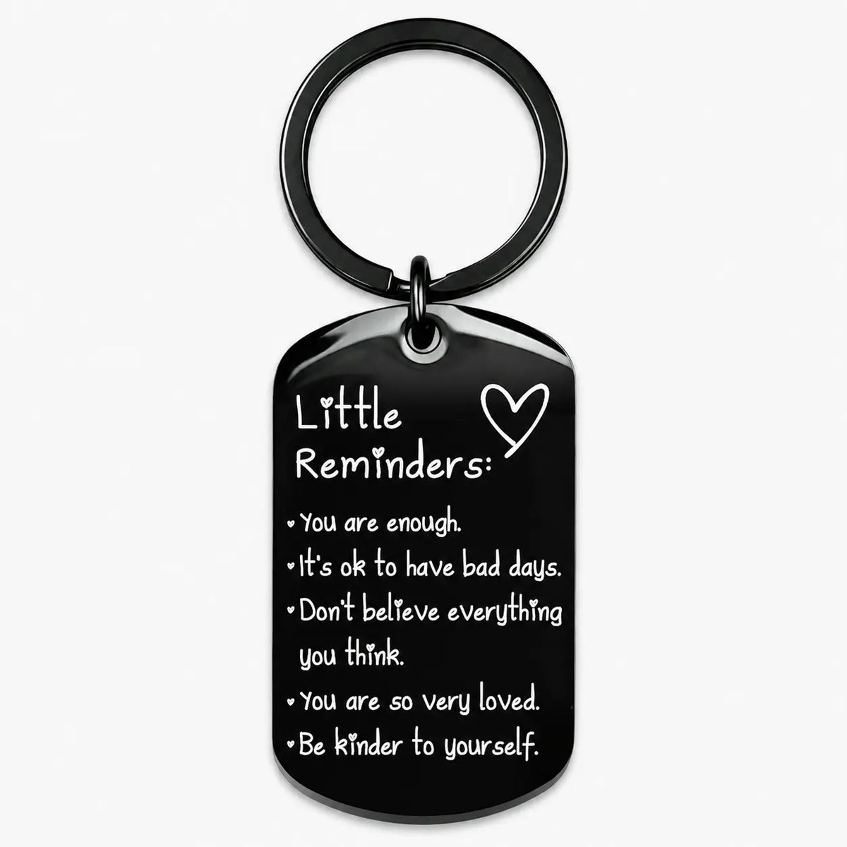 Minimalist Lightweight "You Are Enough" Quote Text Keychain - Women'S Daily Wear Fashion Accessory, Women'S Gifts for Friends