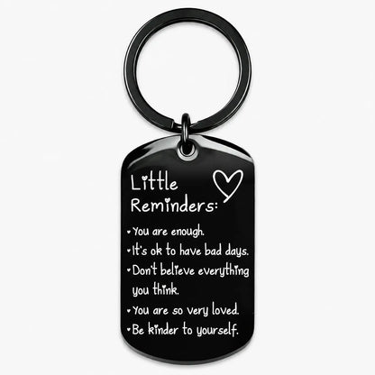Minimalist Lightweight "You Are Enough" Quote Text Keychain - Women'S Daily Wear Fashion Accessory, Women'S Gifts for Friends