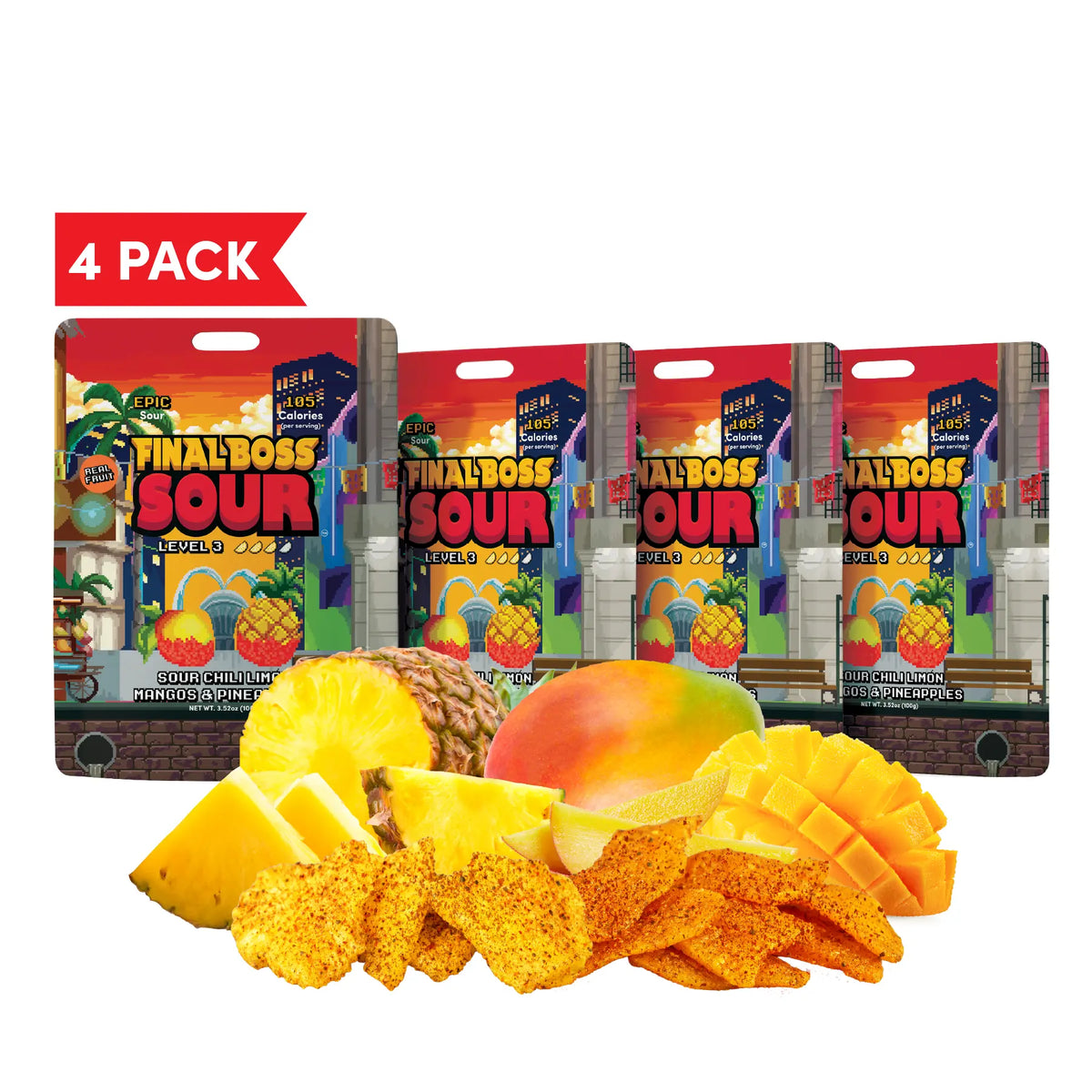Level 3 Chili Limón Mangoes & Pineapples (1 or 4-Pack)
