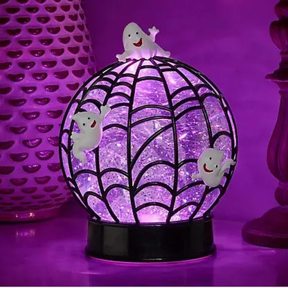7" Illuminated Halloween Glitter Sphere by Valerie