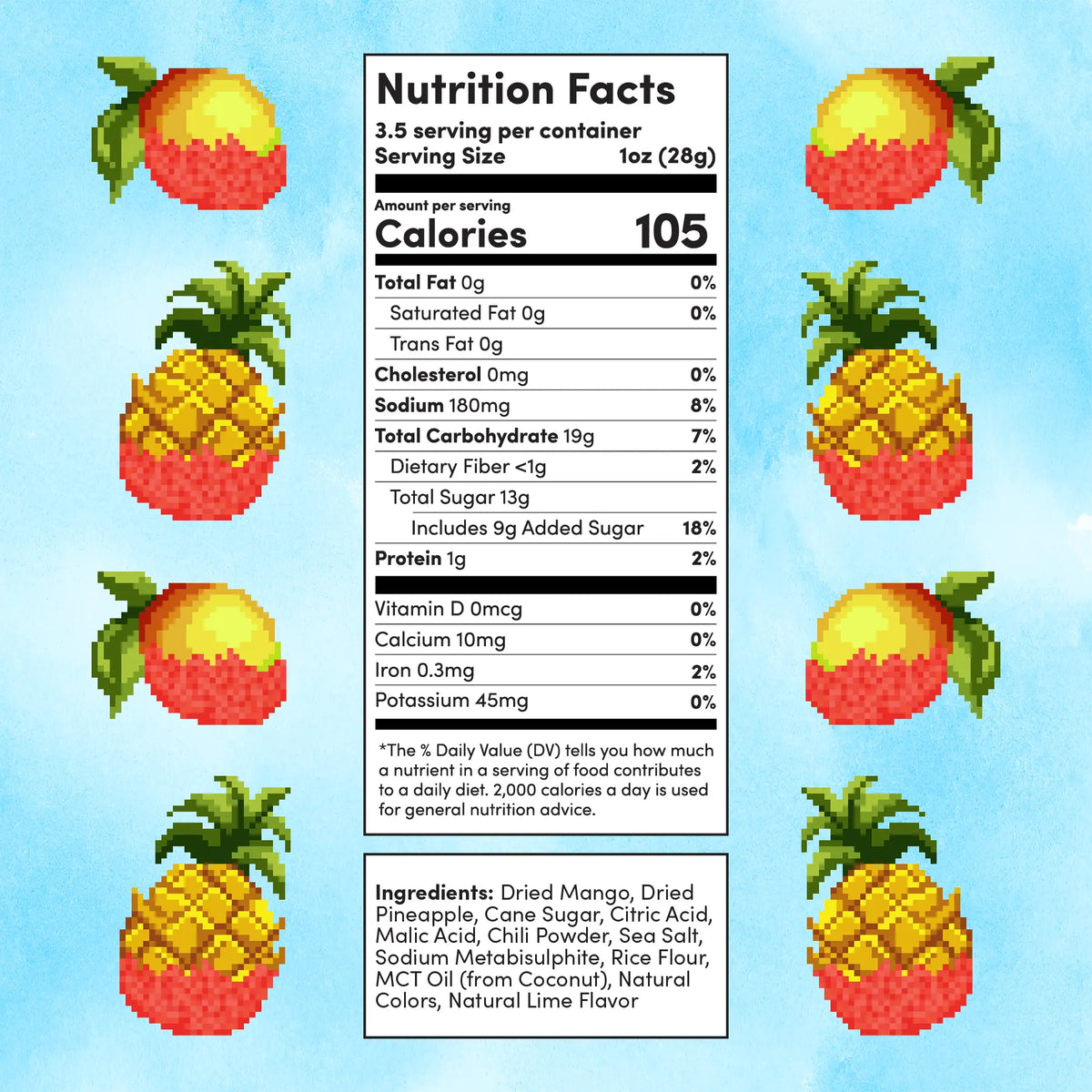 Level 3 Chili Limón Mangoes & Pineapples (1 or 4-Pack)