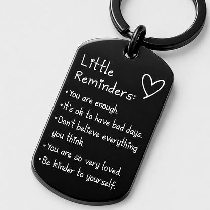 Minimalist Lightweight "You Are Enough" Quote Text Keychain - Women'S Daily Wear Fashion Accessory, Women'S Gifts for Friends