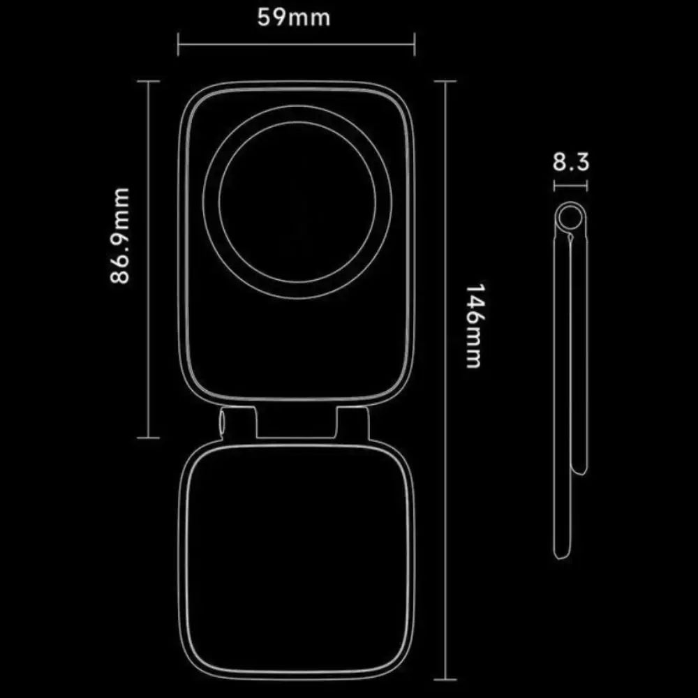 Magsafe Magnetic Car Phone Mount, Dual-Sided 20Kg Strong Magnetic Phone Holder, Ultra-Thin Anti-Shake Dashboard Mount, 270°/360° Adjustable Rotation, No-View-Blocking Design, Compatible with Iphone 17 Pro Max & Most Smartphones