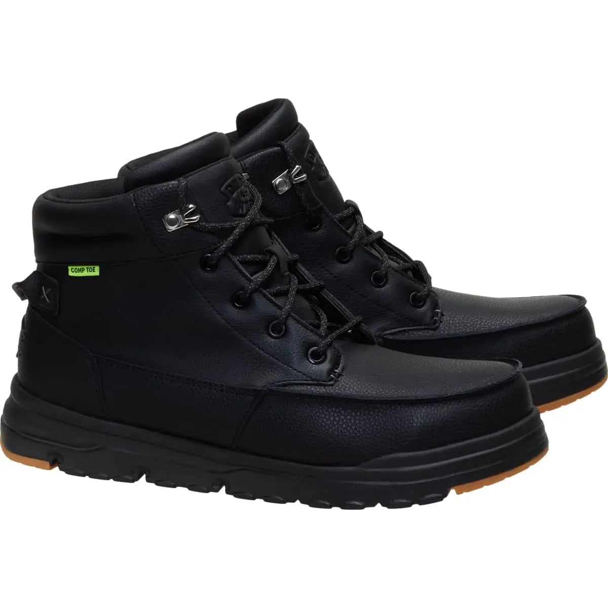HEYDUDE Bradley Work CT Leather - Men'S Comfortable Slip-On Boots for Work