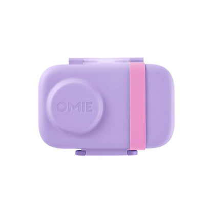 Omiebox Lite Plastic Cold-Lunch Bento Box - Lunch Packing Accessories with Cooling Pack, Treasure Pocket, Meal Prep Snack Containers, Back to School Haul Item, Cute (TTS)