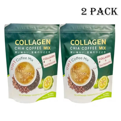 10/20 Pcs Sugar-Free 11-In-1 Robusta Collagen Coffee Sachets - 12G Daily Bean Blend with Chia Seeds, Goji Berries, Smooth Rich Dietary Supplement for Fitness & Healthcare, Smooth, Rich Coffee