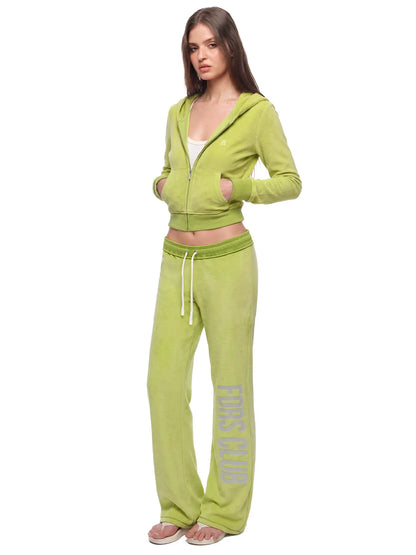 FDR Women’S Candy Color Long Sleeve Top, Tank Top and Low Rise Flare Pants Set, Fitted Y2K Casual Matching Three-Piece Outfit