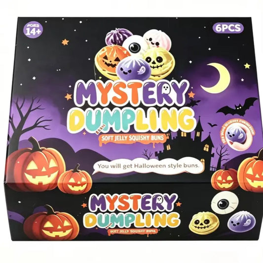 Cute Scary Ghost Maruko Squishy Squeeze Toy Set - Soft Stretchy Squeeze, Stress Relief Fidgets, Mini Portable Kids Toy, Halloween Squishies, Cute Halloween Stuff, Party Treat Bag Filler, Sohochic