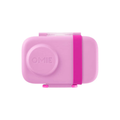 Omiebox Lite Plastic Cold-Lunch Bento Box - Lunch Packing Accessories with Cooling Pack, Treasure Pocket, Meal Prep Snack Containers, Back to School Haul Item, Cute (TTS)