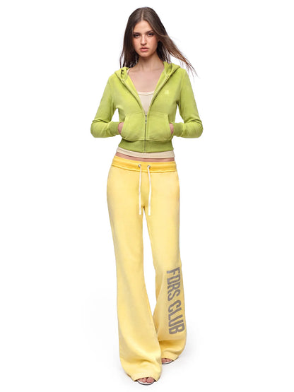FDR Women’S Candy Color Long Sleeve Top, Tank Top and Low Rise Flare Pants Set, Fitted Y2K Casual Matching Three-Piece Outfit